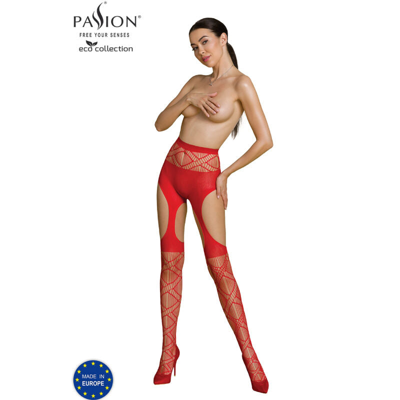 PASSION COLEO ECO BODYSTOCKING ECO S005 VERMELHO