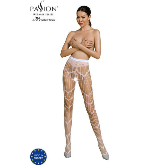 PASSION COLEO ECO BODYSTOCKING ECO S006 BRANCO