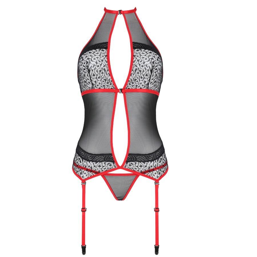 PASSION SATARA CORSET LINHA ERoTICA VERMELHO S M