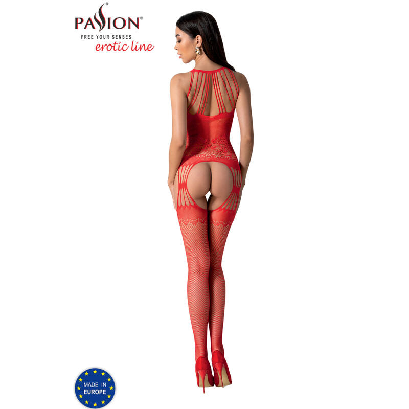 PASSION BS095 BODYSTOCK VERMELHO TAMANHO uNICO