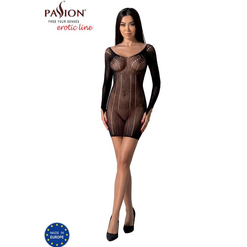 PASSION BS101 BODYSTOCKING PRETO TAMANHO uNICO