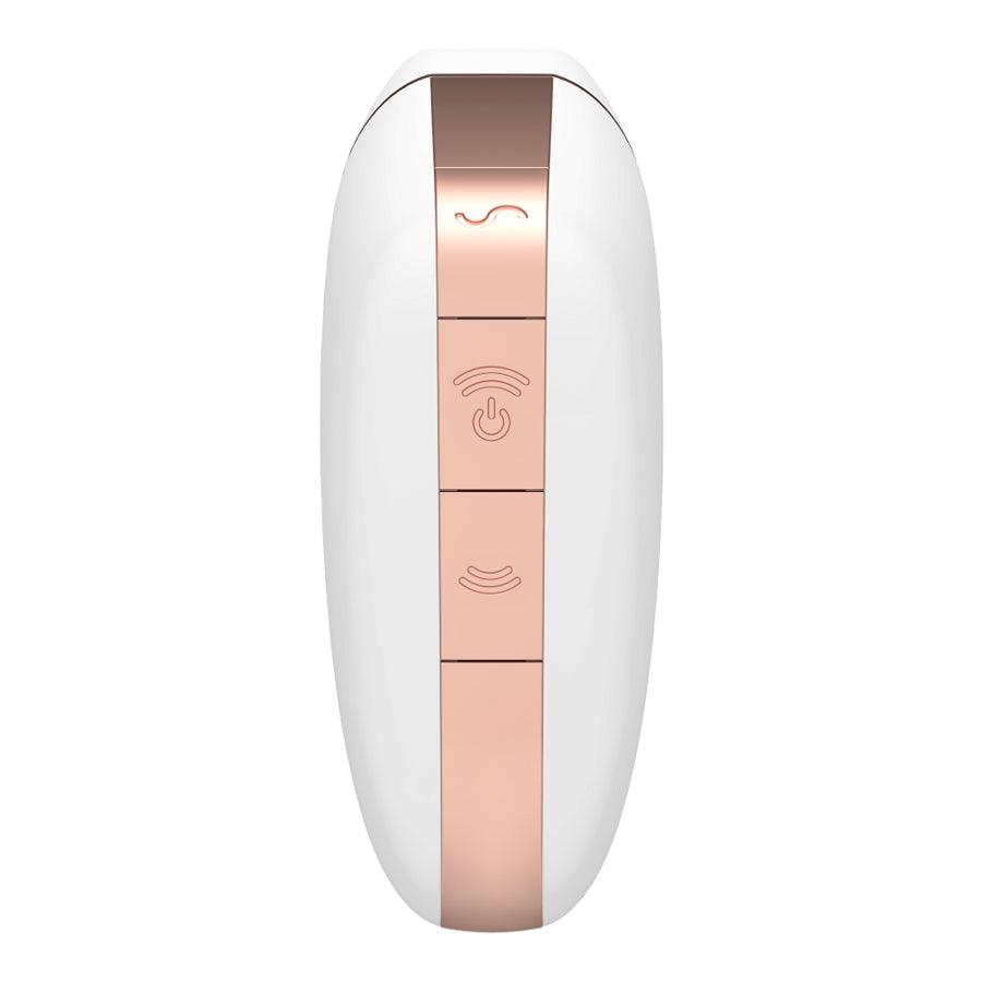 SATISFYER ESTIMULADOR E VIBRADOR LOVE TRIANGLE BRANCO