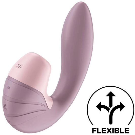 SATISFYER ESTIMULADOR DE PULSO DE AR SUPERNOVA E VIBRAO ROSA