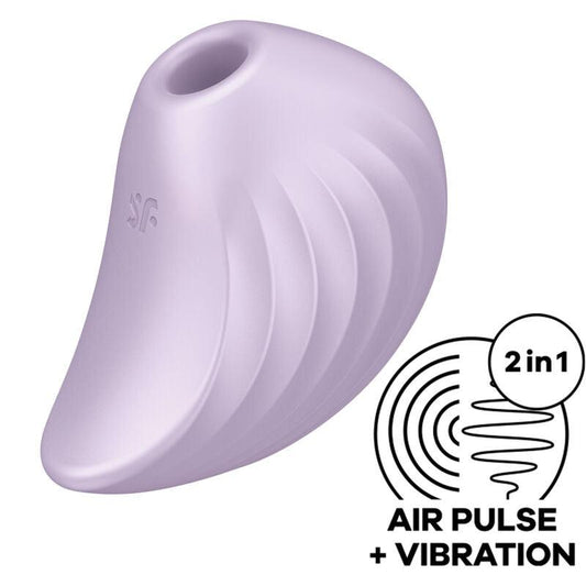 SATISFYER ESTIMULADOR E VIBRADOR DE PULSO DE AR PEARL DIVER VIOLETA