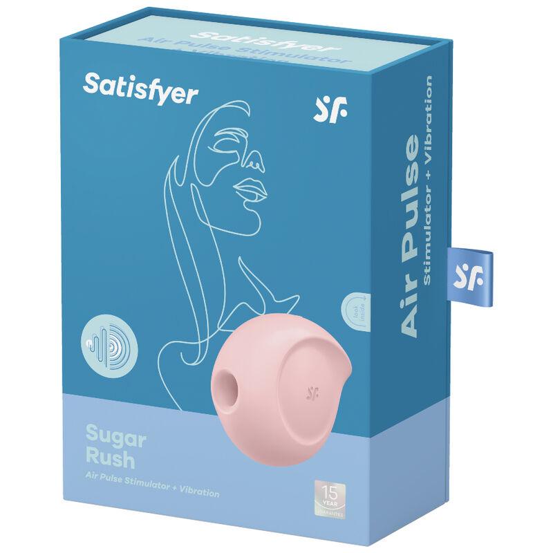 SATISFYER ESTIMULADOR E VIBRADOR SUGAR RUSH ROSA