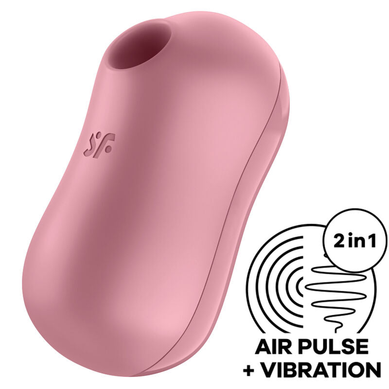 SATISFYER ESTIMULADOR E VIBRADOR DE PULSO DE AR COTTON CANDY ROSA