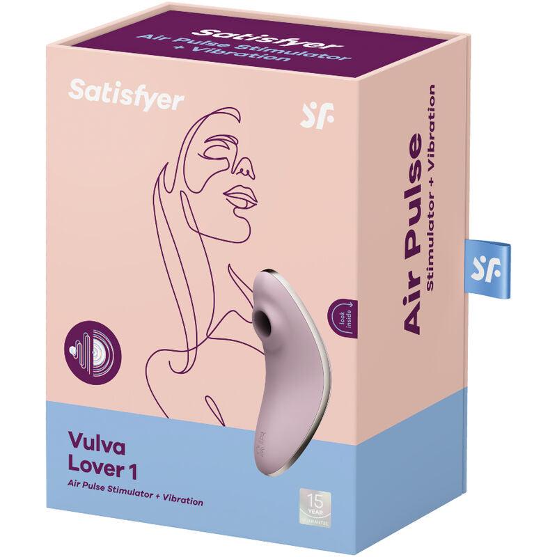 SATISFYER VULVA LOVER 1 ESTIMULADOR E VIBRADOR DE PULSO DE AR VIOLETA