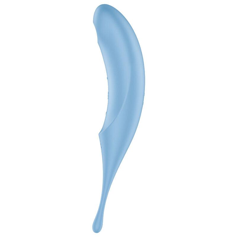 SATISFYER ESTIMULADOR E VIBRADOR DE PULSO TWIRLING PRO AIR AZUL