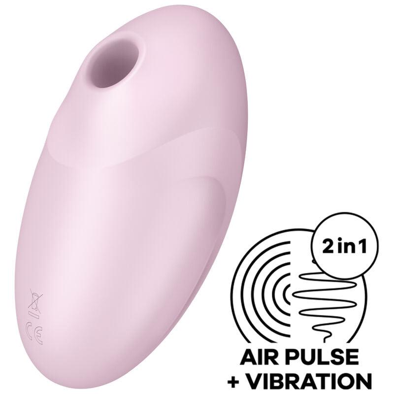 SATISFYER ESTIMULADOR E VIBRADOR DE PULSO DE AR VULVA LOVER 3 ROSA