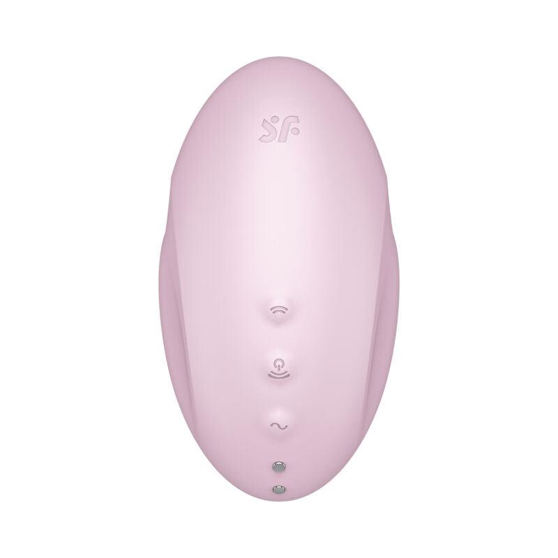 SATISFYER ESTIMULADOR E VIBRADOR DE PULSO DE AR VULVA LOVER 3 ROSA