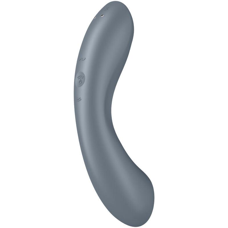 SATISFYER CURVE TRINITY 1 AIR PULSE VIBRATION GREY