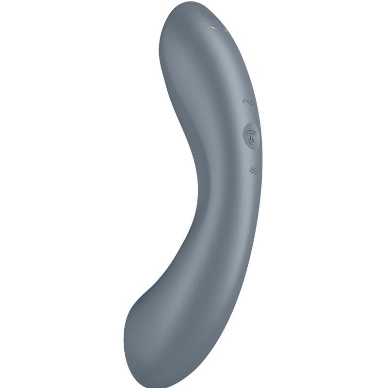 SATISFYER CURVE TRINITY 1 AIR PULSE VIBRATION GREY