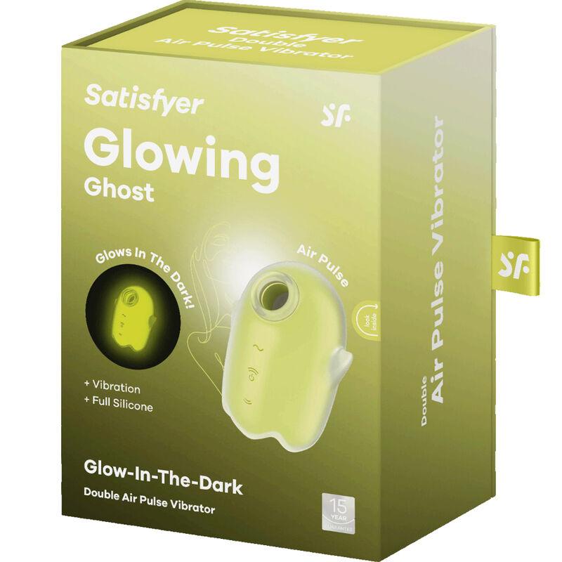 SATISFYER GLOWING GHOST AIR PULSE VIBRADOR AMARELO