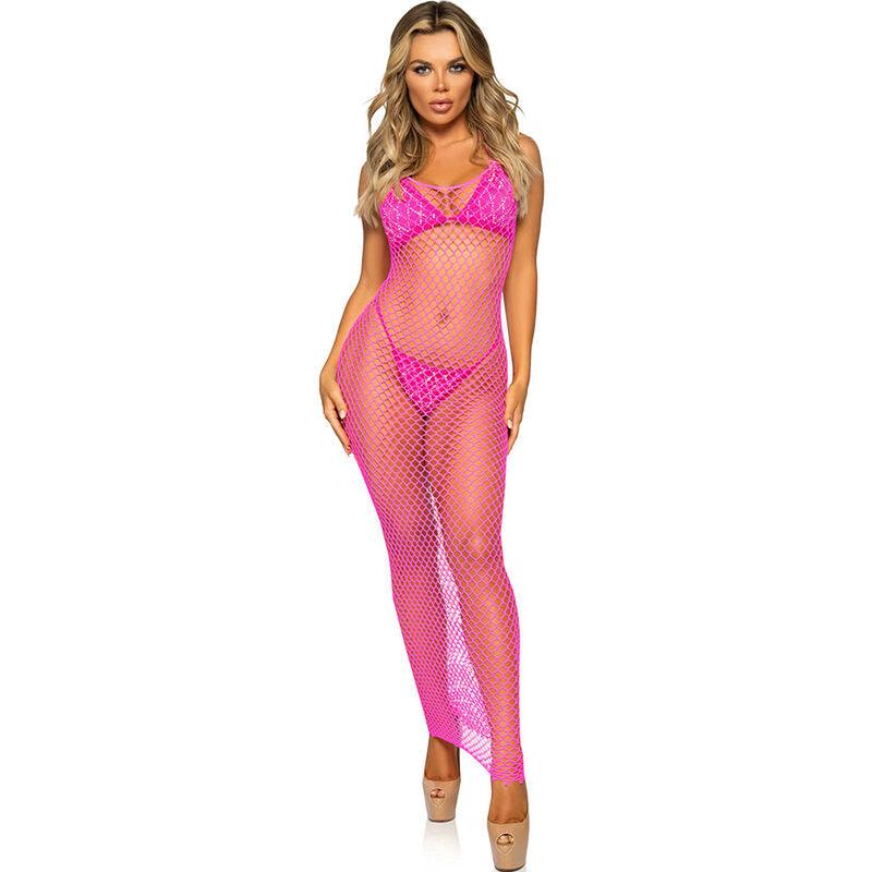 LEG AVENUE VESTIDO LONGO FuCSIA TAMANHO uNICO