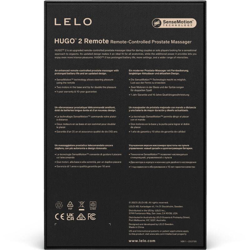 LELO HUGO 2 VERDE MASSAGEADOR DE PRoSTATA COM CONTROLE REMOTO