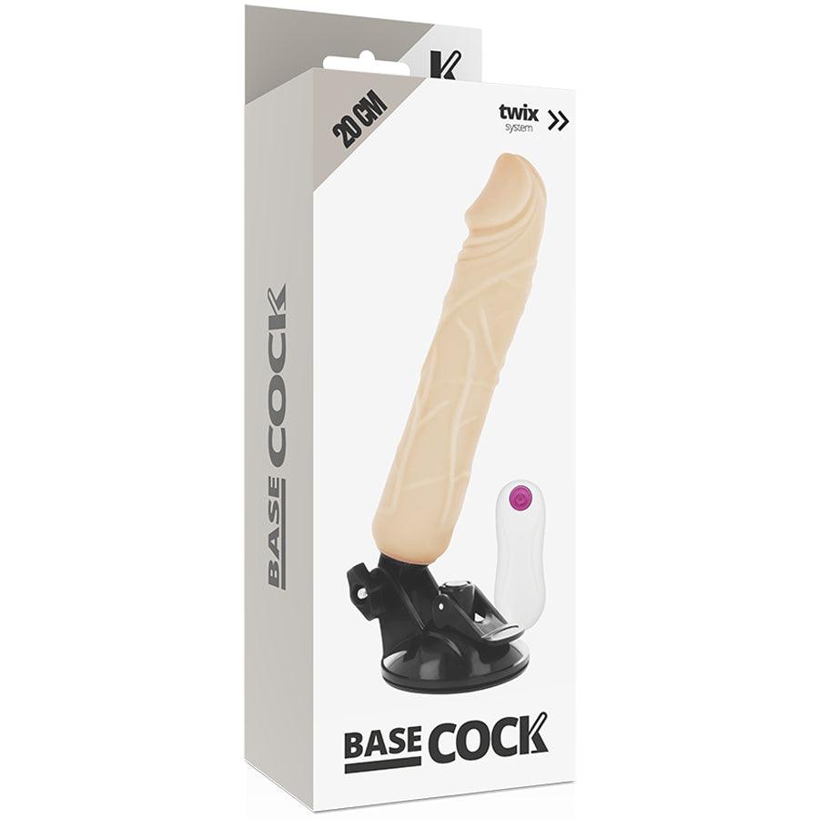 BASECOCK VIBRADOR DE CONTROLE REMOTO NATURAL REALISTA 20 CM O 4 CM