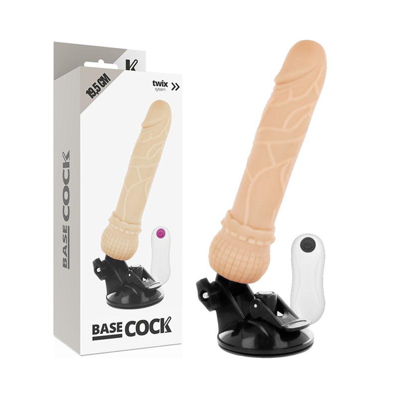 BASECOCK VIBRADOR DE CONTROLE REMOTO NATURAL REALISTA 195 CM O 4 CM