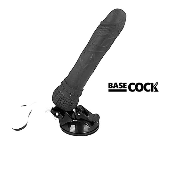 BASECOCK VIBRADOR DE CONTROLE REMOTO REALISTA PRETO 195 CM O 4 CM