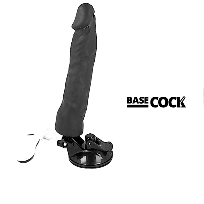 BASECOCK VIBRADOR REALiSTICO CONTROLE REMOTO PRETO 21 CM O 4 CM