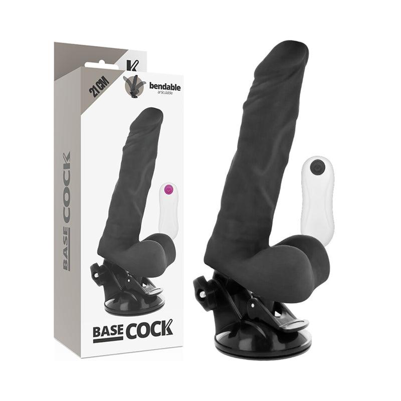 BASECOCK VIBRADOR ARTICULVEL CONTROLE REMOTO PRETO 21 CM O 5 CM