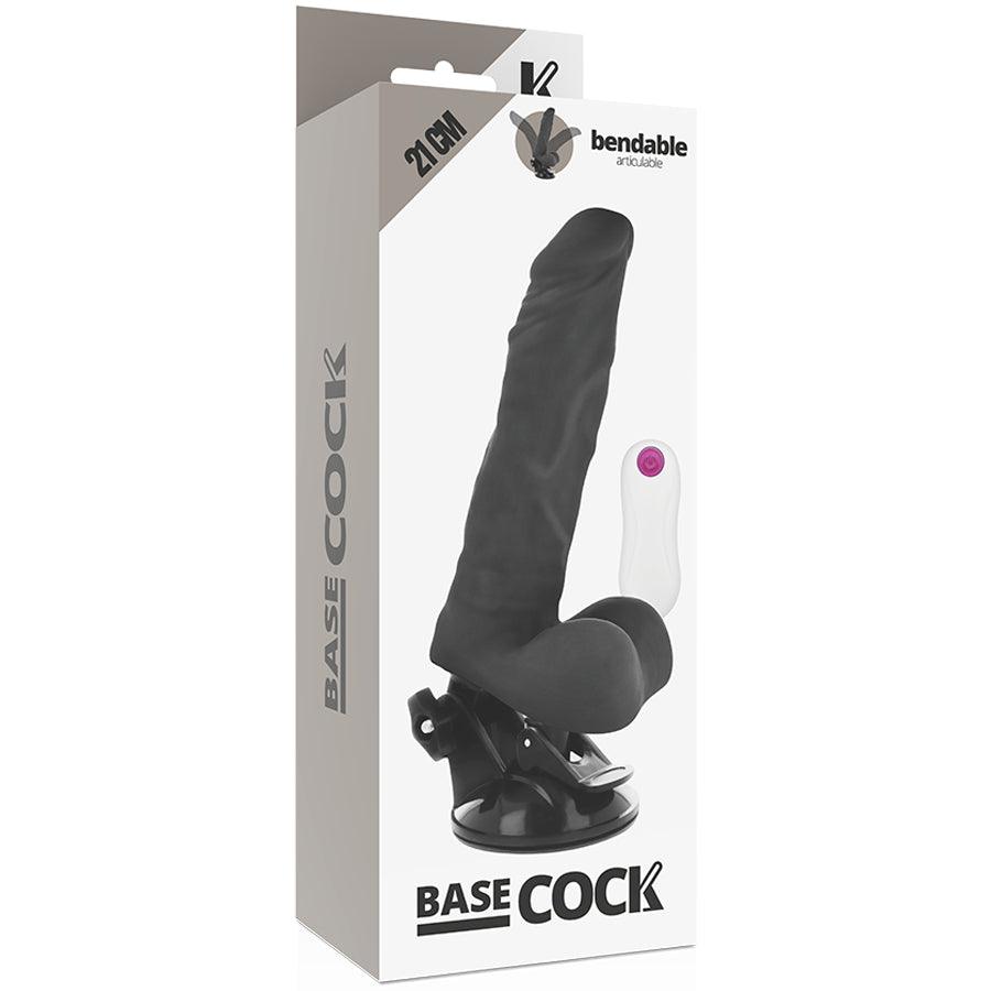 BASECOCK VIBRADOR ARTICULVEL CONTROLE REMOTO PRETO 21 CM O 5 CM