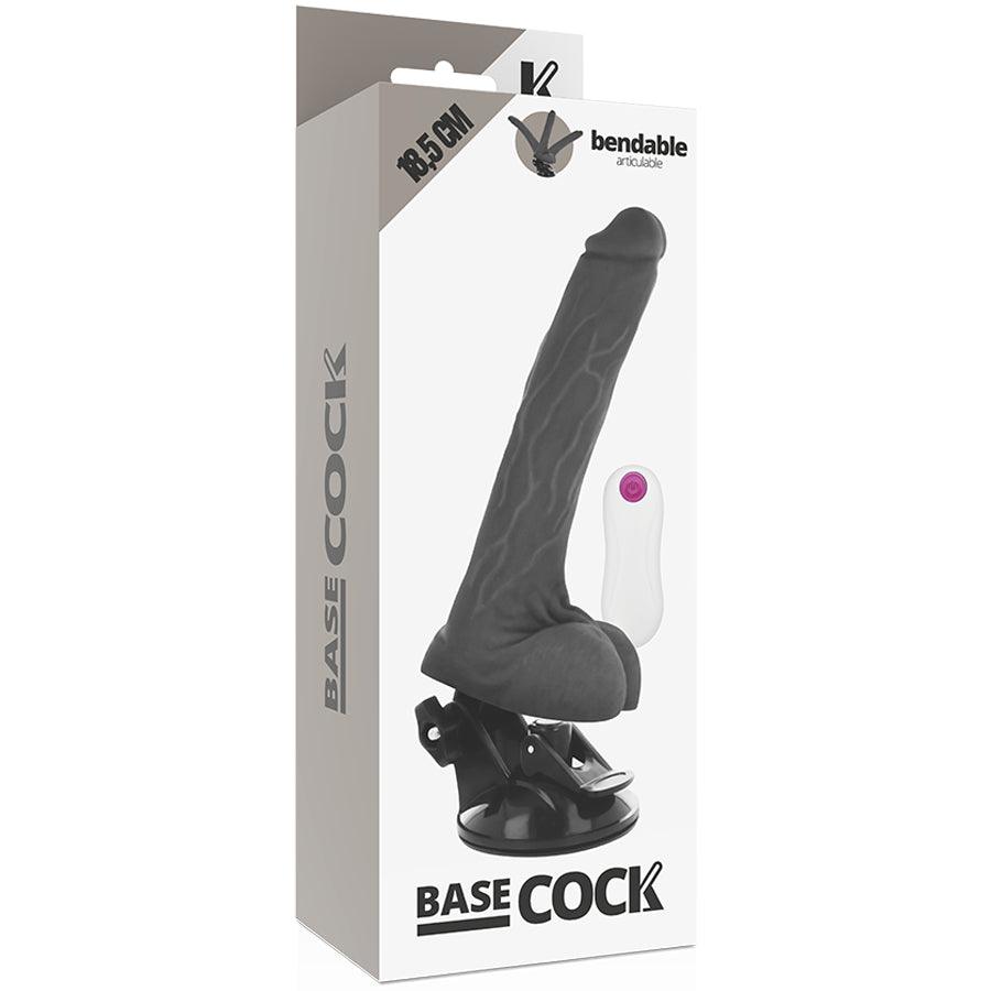 BASECOCK VIBRADOR ARTICULVEL CONTROLE REMOTO PRETO 185 CM O 4 CM