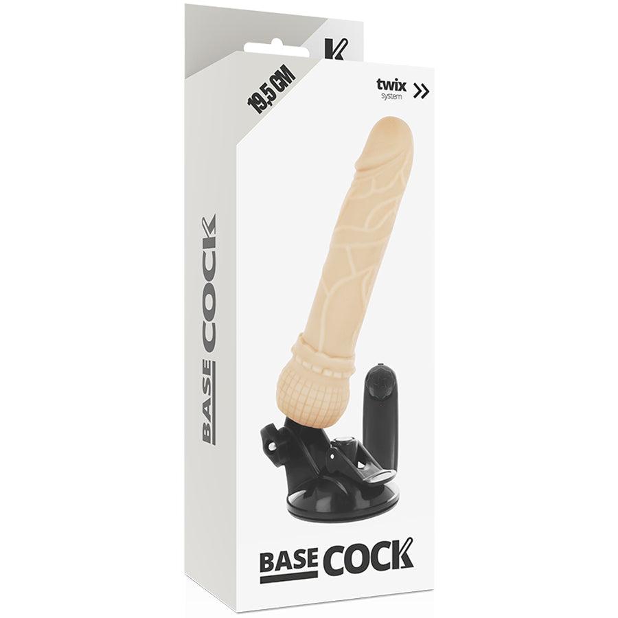 BASECOCK VIBRADOR DE CONTROLE REMOTO NATURAL REALISTA BASECOCK 195 CM