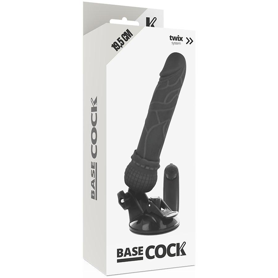 BASECOCK CONTROLE REMOTO VIBRADOR REALiSTICO BASECOCK PRETO 195 CM