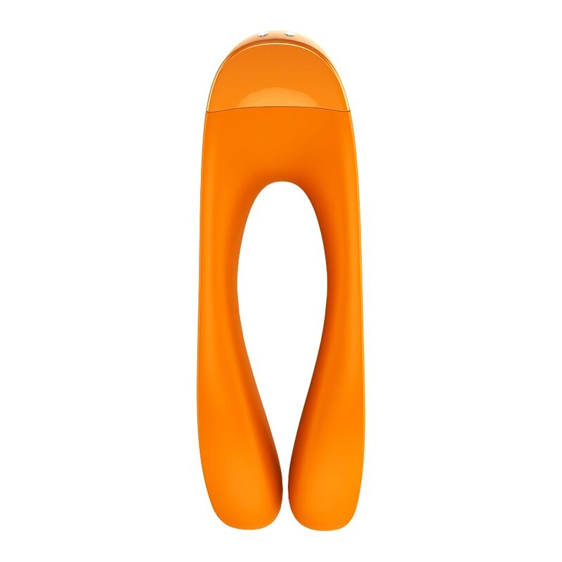 SATISFYER VIBRADOR DE DEDO CANDY CANE LARANJA