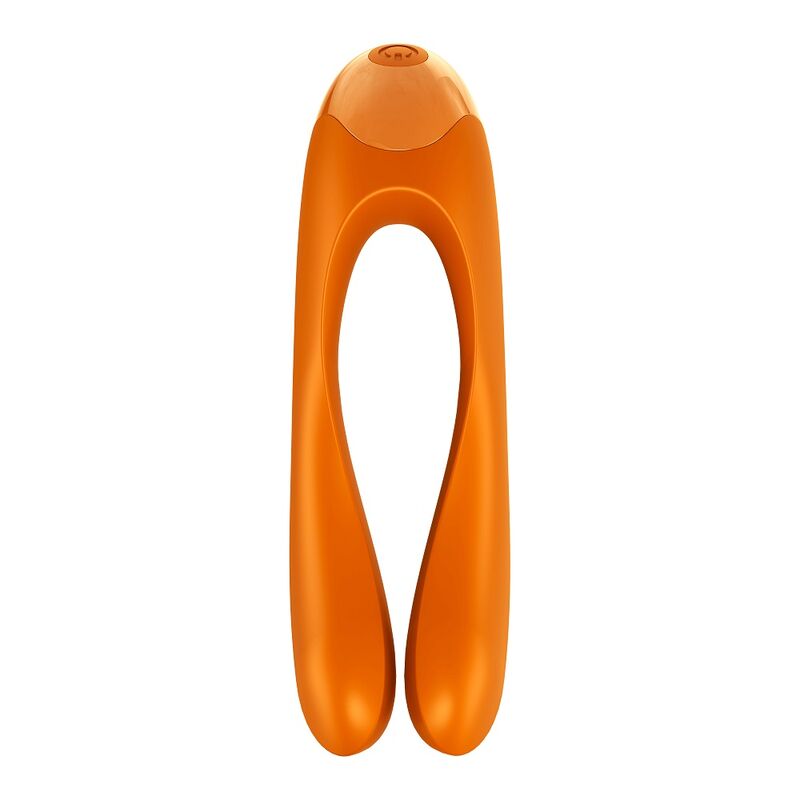 SATISFYER VIBRADOR DE DEDO CANDY CANE LARANJA