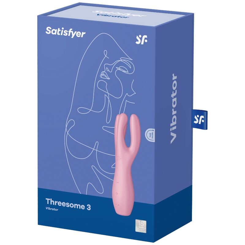 SATISFYER VIBRADOR THREESOME 3 ROSA