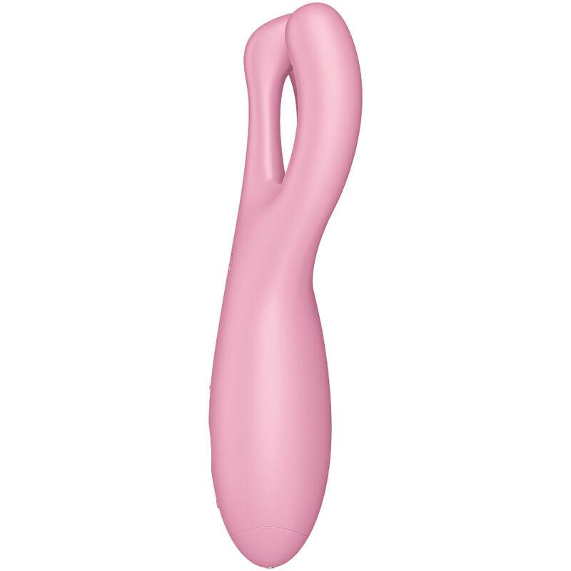 SATISFYER APP VIBRADOR THREESOME 4 ROSA