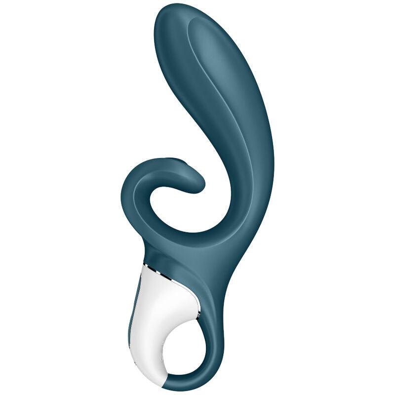 SATISFYER APLICATIVO VIBRADOR HUG ME COELHO AZUL