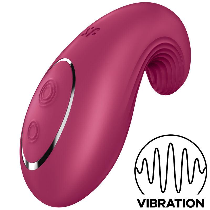 SATISFYER VIBRADOR LAY ON DIPPING DELIGHT VERMELHO