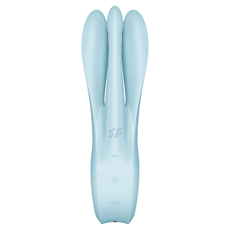 SATISFYER VIBRADOR THREESOME 1 AZUL