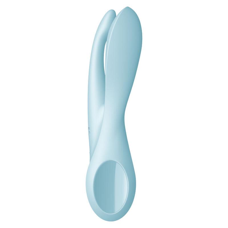 SATISFYER VIBRADOR THREESOME 1 AZUL