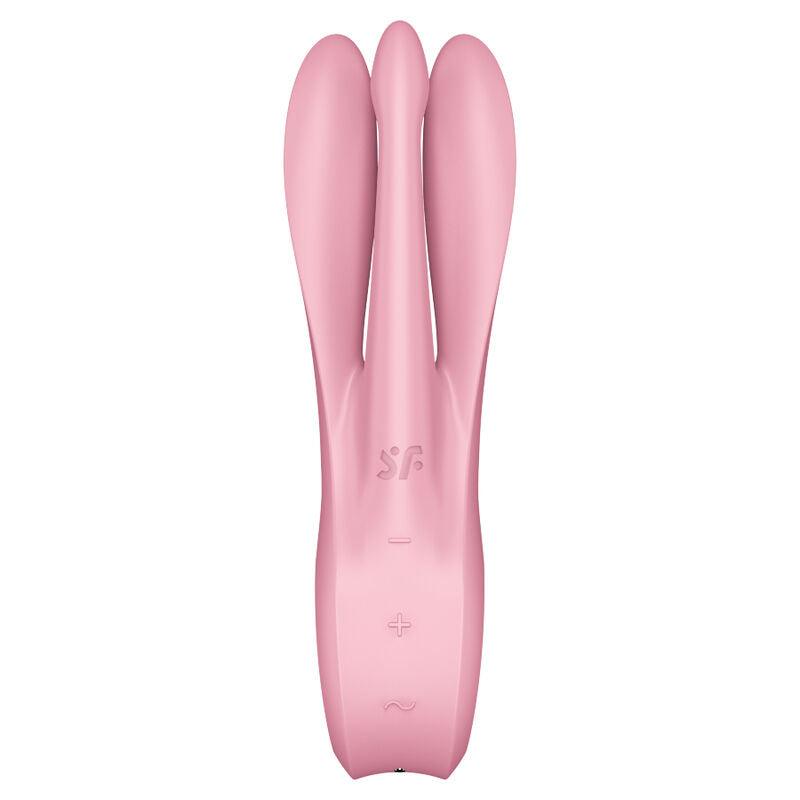 SATISFYER VIBRADOR THREESOME 1 ROSA