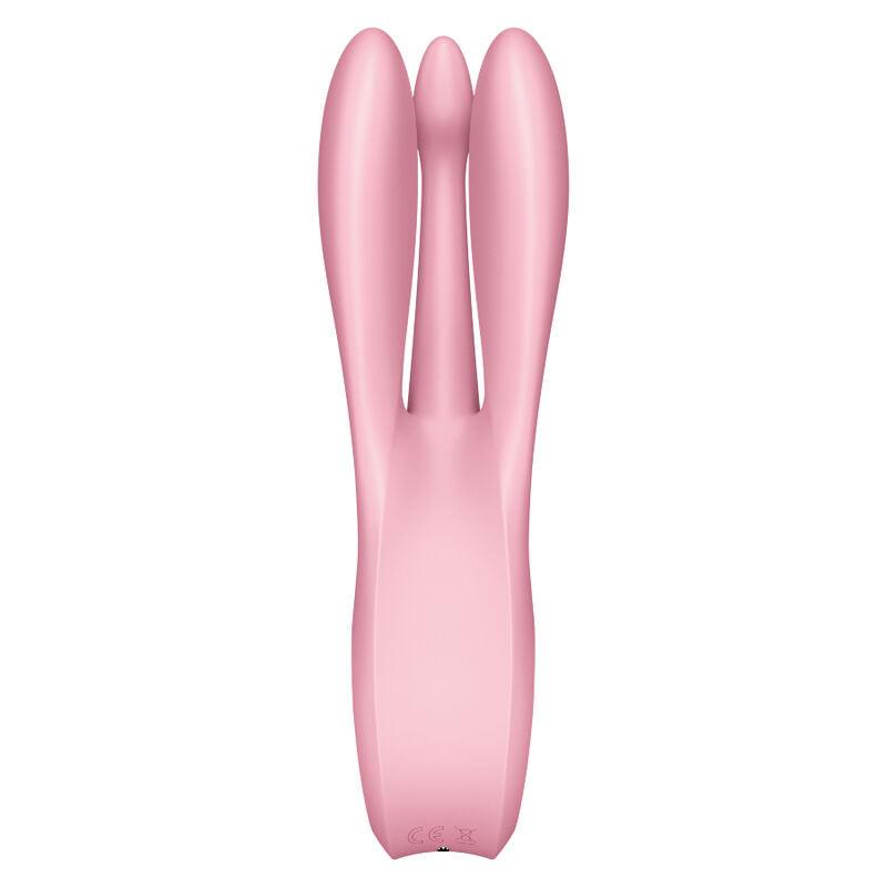 SATISFYER VIBRADOR THREESOME 1 ROSA