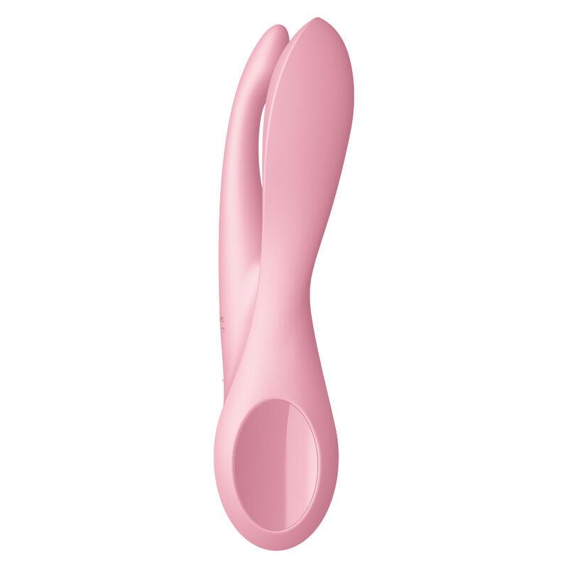 SATISFYER VIBRADOR THREESOME 1 ROSA