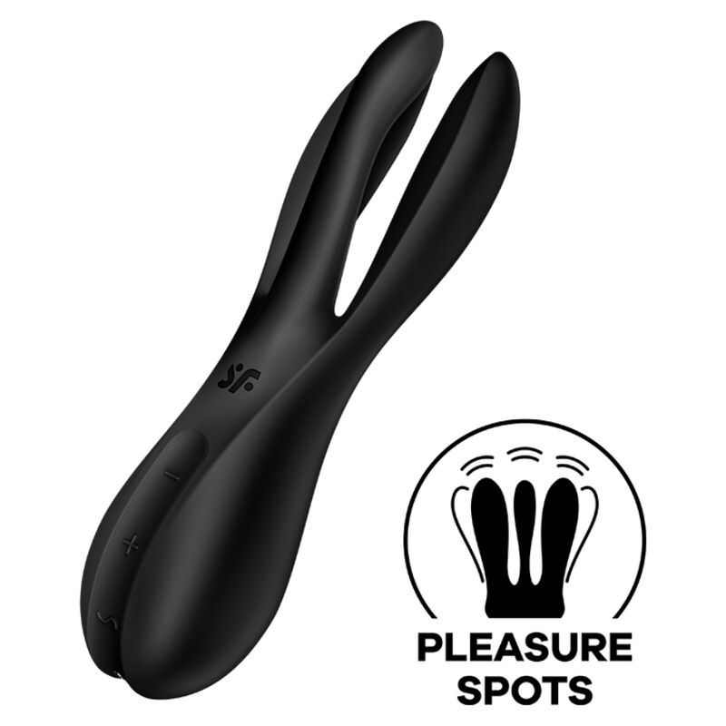 SATISFYER VIBRADOR THREESOME 2 PRETO