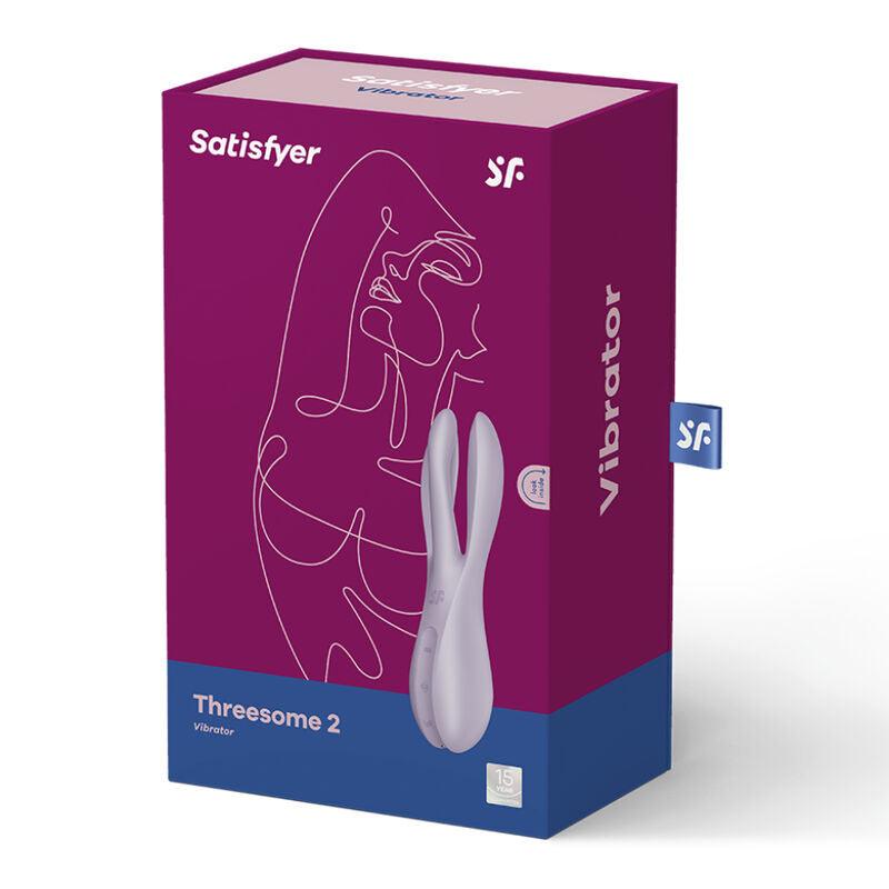 SATISFYER VIBRADOR THREESOME 2 VIOLETA