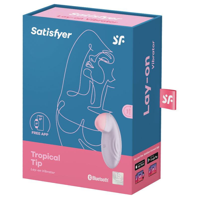 SATISFYER VIBRADOR TROPICAL TIP LAY ON LILAC