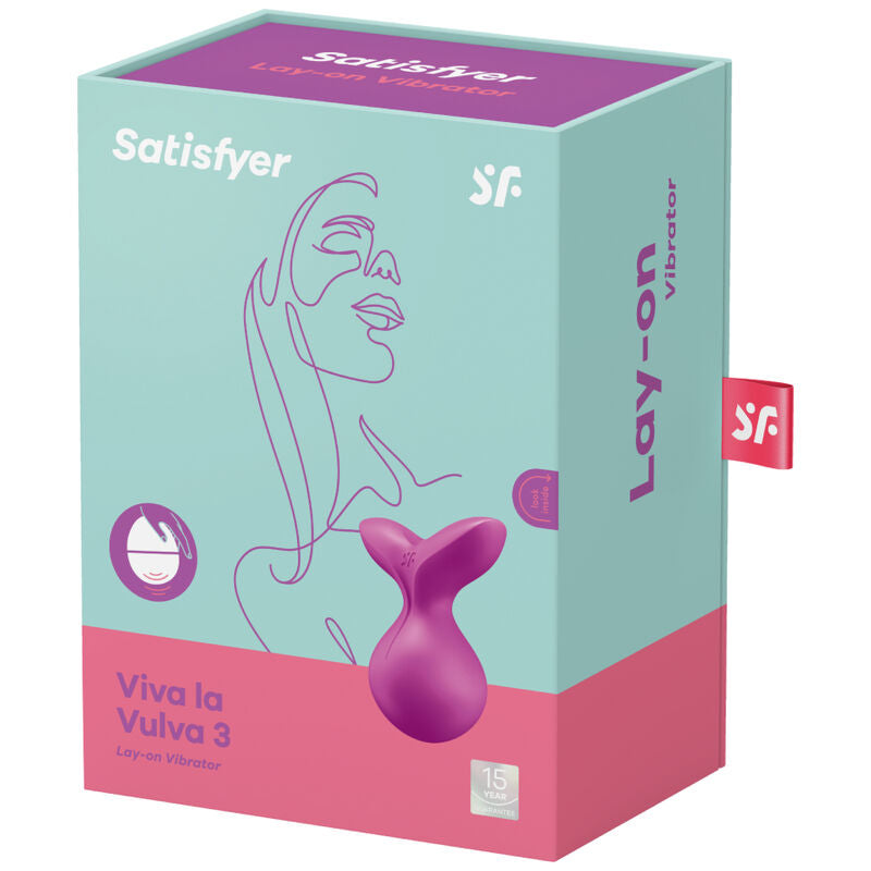 SATISFYER VIBRADOR VIVA LA VULVA 3 LAY ON VIOLETA