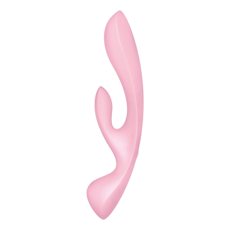 SATISFYER VIBRAO HiBRIDA TRIPLE OH ROSA