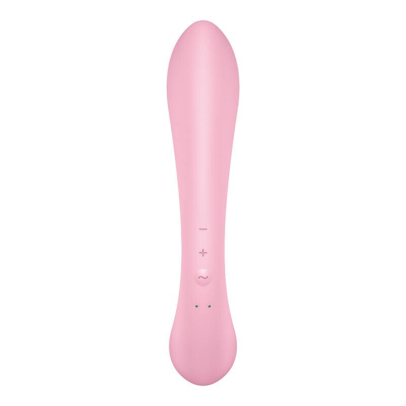 SATISFYER VIBRAO HiBRIDA TRIPLE OH ROSA