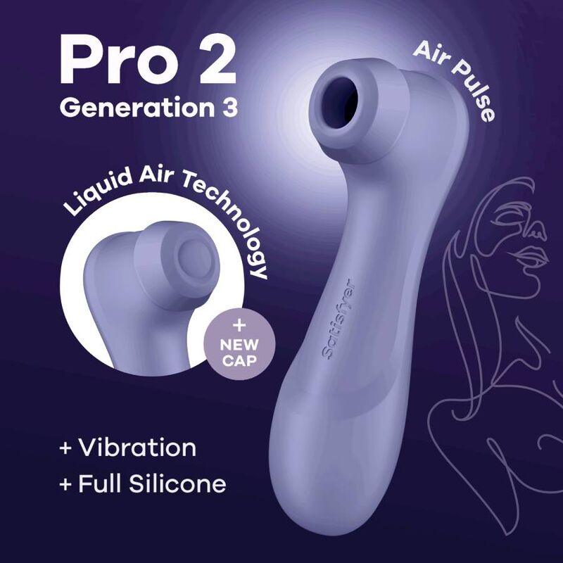 SATISFYER TECNOLOGIA DE AR LiQUIDO PRO 2 GERAO 3 LILS