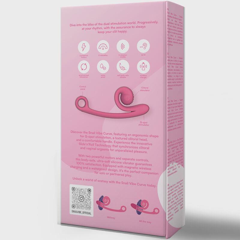 SNAIL VIBE VIBRADOR CURVA CARACOL VIBE ROSA