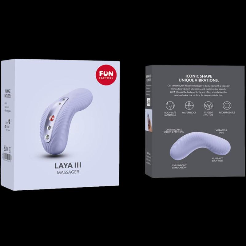 FUN FACTORY LAYA III VIBRADOR LAY ON RECARREGVEL SOFT VIOLET