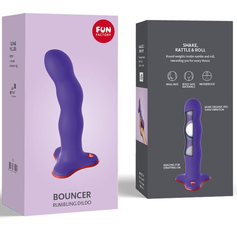 FUN FACTORY BOUNCER DILDO FLASHY ROXO