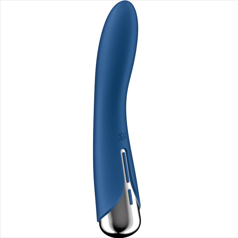 SATISFYER VIBRADOR ROTADOR AZUL SPINNING VIBE 1 G SPOT AZUL